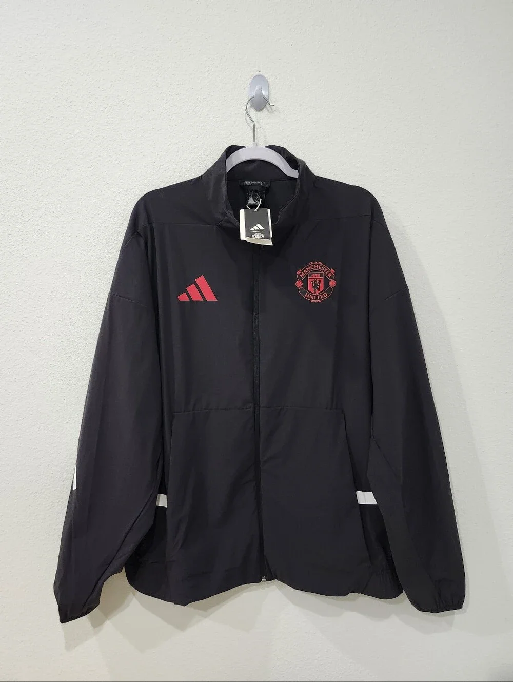 Adidas Manchester United ZNE Anthem N/A Full-Zip Jacket Men's Size Large JM5559
